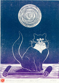 Honshin linocut